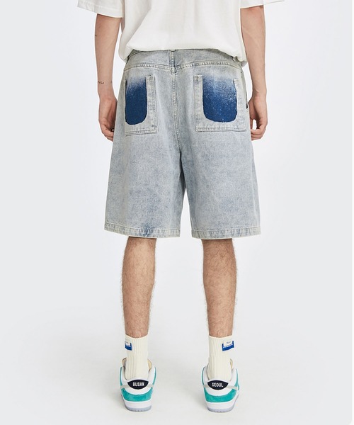 セール カットオフポケットタックデニムハーフパンツ メンズ デニムパンツ Me Em Select ミームセレクト のファッション通販 Zozotown
