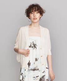 BEAUTY&YOUTH UNITED ARROWS | BY バックドレープ6分袖カーディガン -ウォッシャブルｰ(カーディガン/ボレロ)