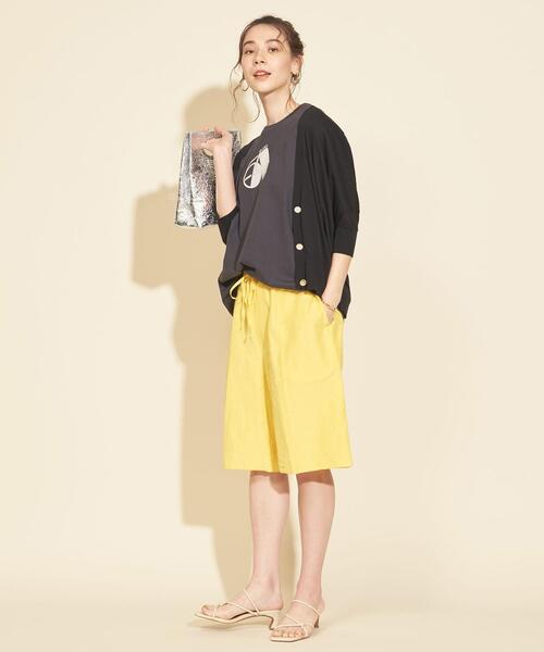 BEAUTY&YOUTH UNITED ARROWS（ビューティーアンドユースユナイテッドアローズ）の「BY バックドレープ6分袖カーディガン -ウォッシャブルｰ（カーディガン/ボレロ・レディース・ブラック/レッド/ナチュラル/モカ・FREE）」の6枚目の写真