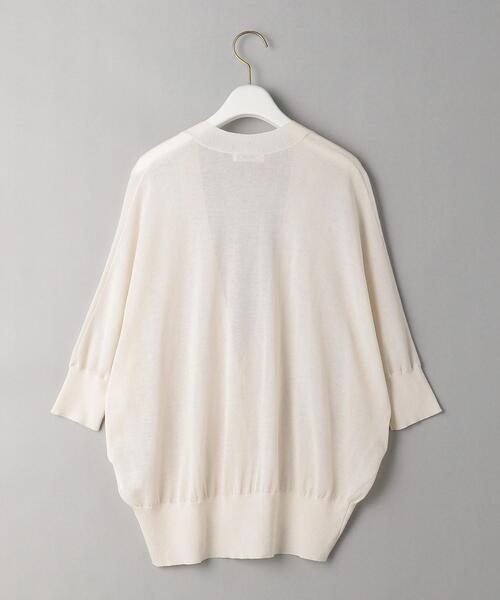 BEAUTY&YOUTH UNITED ARROWS（ビューティーアンドユースユナイテッドアローズ）の「BY バックドレープ6分袖カーディガン -ウォッシャブルｰ（カーディガン/ボレロ・レディース・ブラック/レッド/ナチュラル/モカ・FREE）」の14枚目の写真