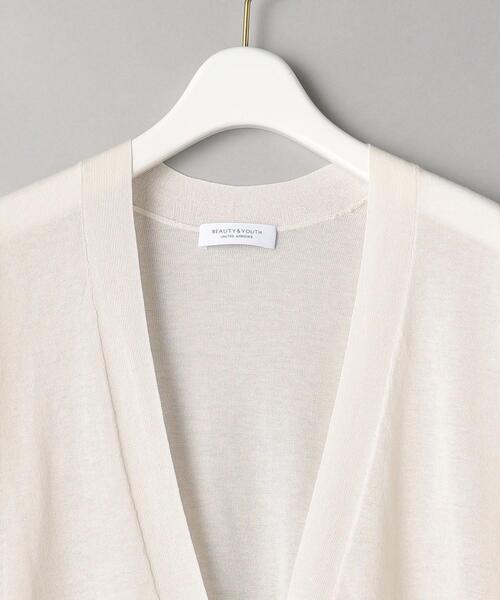 BEAUTY&YOUTH UNITED ARROWS（ビューティーアンドユースユナイテッドアローズ）の「BY バックドレープ6分袖カーディガン -ウォッシャブルｰ（カーディガン/ボレロ・レディース・ブラック/レッド/ナチュラル/モカ・FREE）」の15枚目の写真