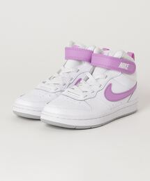 NIKE | NIKE ナイキ 17-22COURT BOROUGH MID 2 (PSV) コート バーロウ MID 2 PSV　KCD7783 *103WHITE/FSGLW(スニーカー)