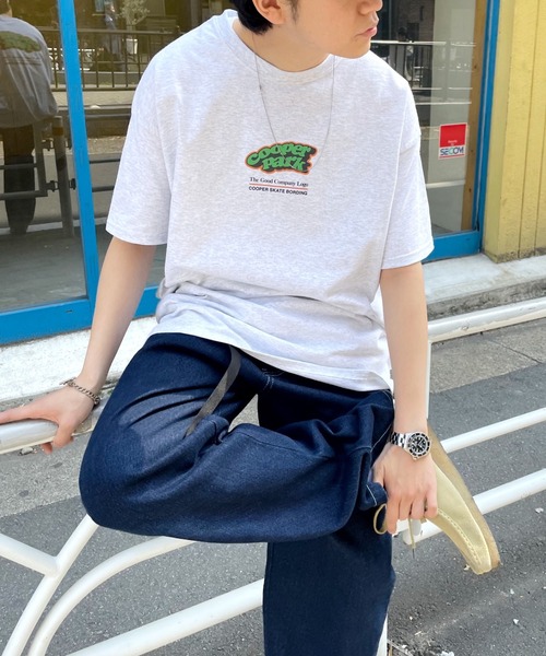 WHO'S WHO gallery(フーズフーギャラリー)の「COOPERPARK BIG TEE(Tシャツ/カットソー・メンズ・ホワイト/アッシュグレー/ブラック/ネイビー/グリーン・FREE)」の6枚目の写真