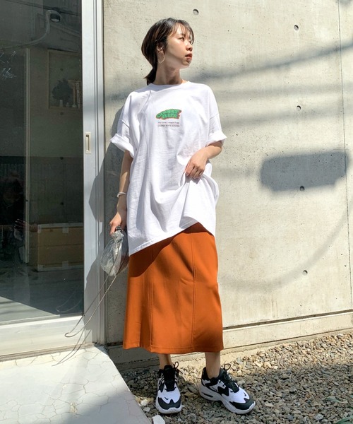 WHO'S WHO gallery(フーズフーギャラリー)の「COOPERPARK BIG TEE(Tシャツ/カットソー・メンズ・ホワイト/アッシュグレー/ブラック/ネイビー/グリーン・FREE)」の19枚目の写真