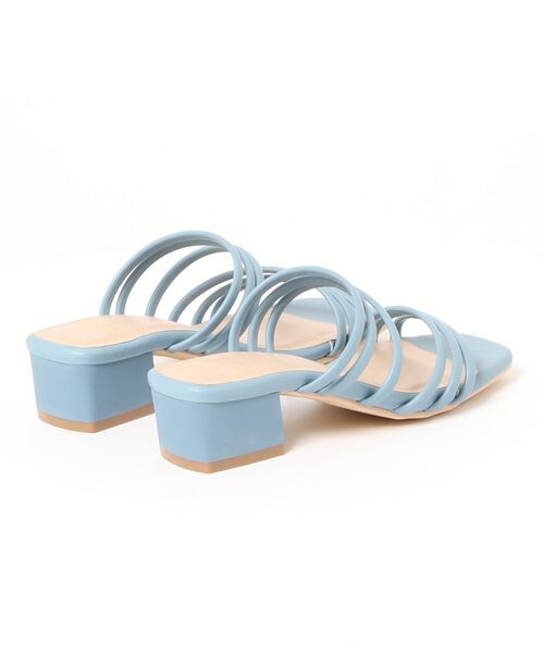 Te chichi TERRASSE（テチチテラス）の「ナローストラップサンダル（サンダル・レディース・ブルー/ベージュ/ブラック・37/35）」の4枚目の写真