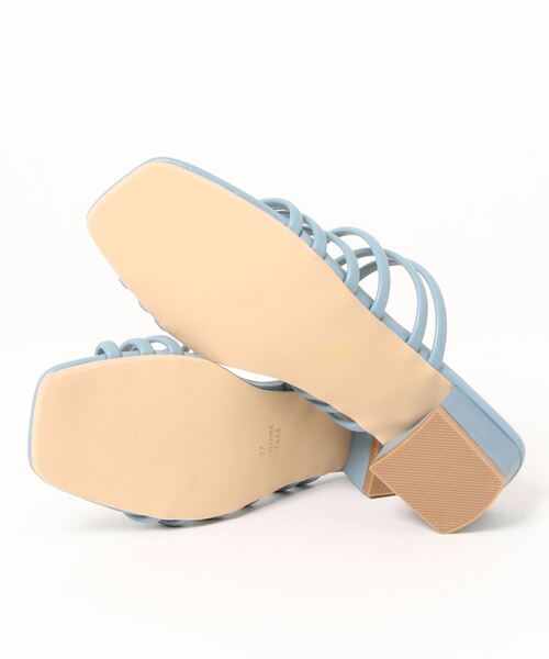 Te chichi TERRASSE（テチチテラス）の「ナローストラップサンダル（サンダル・レディース・ブルー/ベージュ/ブラック・37/35）」の5枚目の写真