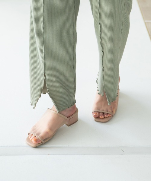 rectangle（レクタングル）の「スクエアトゥシアーサンダル（サンダル・レディース・ホワイト/ブラック/ベージュ・SMALL/MEDIUM/LARGE）」の14枚目の写真