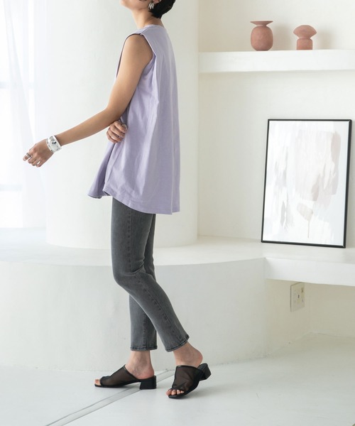 rectangle（レクタングル）の「スクエアトゥシアーサンダル（サンダル・レディース・ホワイト/ブラック/ベージュ・SMALL/MEDIUM/LARGE）」の13枚目の写真