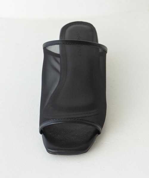 rectangle（レクタングル）の「スクエアトゥシアーサンダル（サンダル・レディース・ホワイト/ブラック/ベージュ・SMALL/MEDIUM/LARGE）」の8枚目の写真