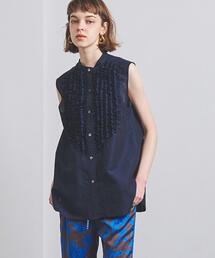 UNITED ARROWS | UGCMD フリル スタンドカラー ノースリーブシャツ(シャツ/ブラウス)