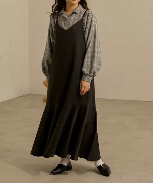 Ambre Neige(アンブルネージュ)の「ウエストタックシャツ/【WEB/EC限定商品】(シャツ/ブラウス・レディース・ホワイト/チャコールグレー/グレー・FREE)」の19枚目の写真