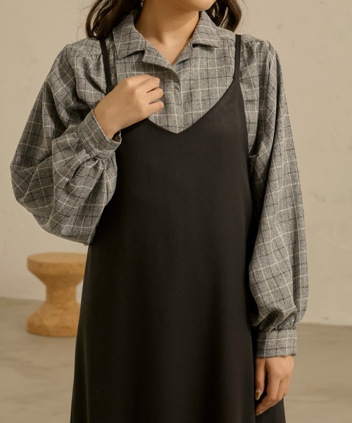 Ambre Neige(アンブルネージュ)の「ウエストタックシャツ/【WEB/EC限定商品】(シャツ/ブラウス・レディース・ホワイト/チャコールグレー/グレー・FREE)」の20枚目の写真