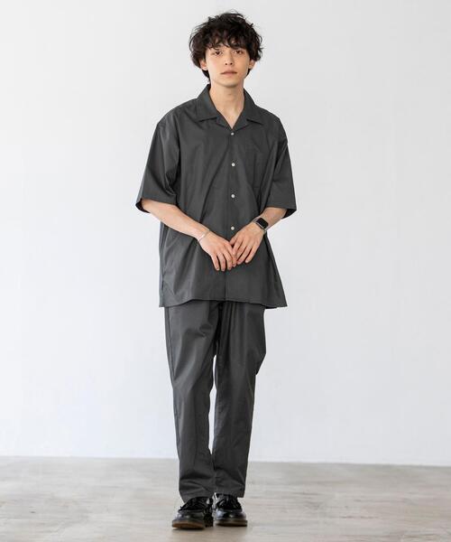 coen(コーエン)の「TCオックスオープンカラーショートスリーブシャツ(セットアップ対応)(シャツ/ブラウス・メンズ・ダークグレー/ベージュ/オリーブ・SMALL/MEDIUM/LARGE/X-LARGE)」の16枚目の写真