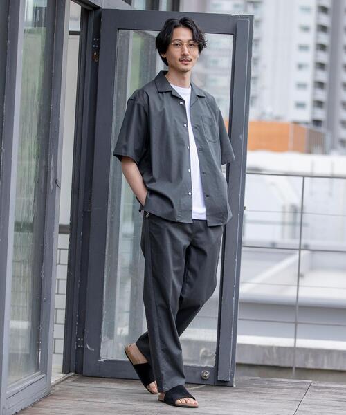 MEER. オープンカラーショートシャツ CSH-28 - Wrinkle Poplin - ミント / ショートスリーブ オープン