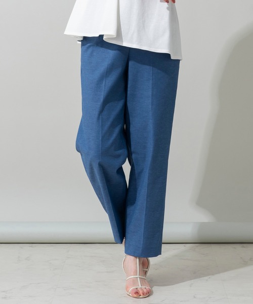 EUCLAID（エウクレイド）の「オックスストレッチマリンパンツ（その他パンツ・レディース・ネイビー/ブラウン/オフホワイト/ブルー・40/38/36）」の4枚目の写真