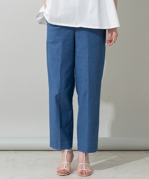 EUCLAID（エウクレイド）の「オックスストレッチマリンパンツ（その他パンツ・レディース・ネイビー/ブラウン/オフホワイト/ブルー・40/38/36）」の12枚目の写真