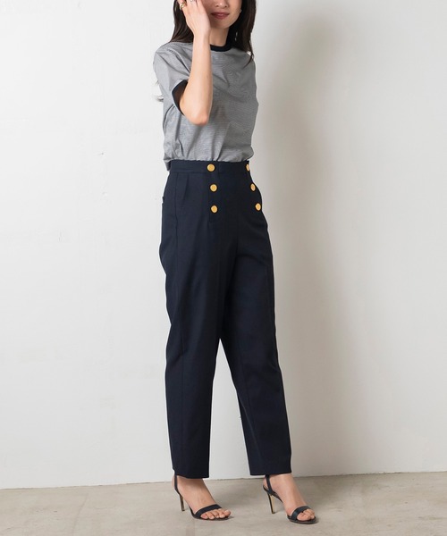 EUCLAID（エウクレイド）の「オックスストレッチマリンパンツ（その他パンツ・レディース・ネイビー/ブラウン/オフホワイト/ブルー・40/38/36）」の11枚目の写真