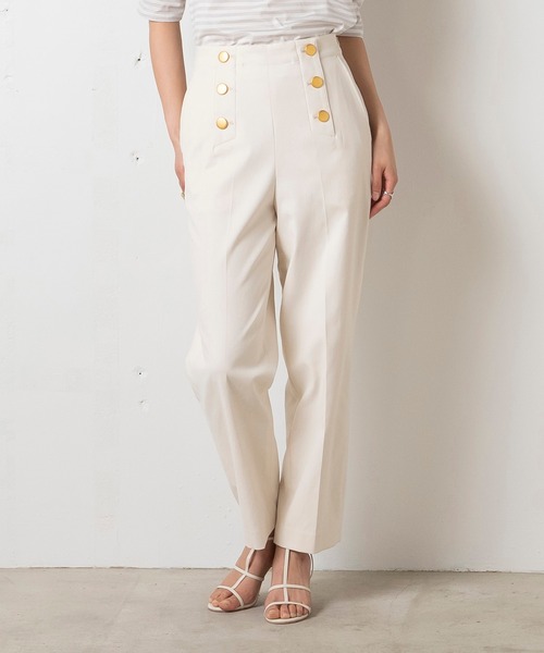 EUCLAID（エウクレイド）の「オックスストレッチマリンパンツ（その他パンツ・レディース・ネイビー/ブラウン/オフホワイト/ブルー・40/38/36）」の5枚目の写真