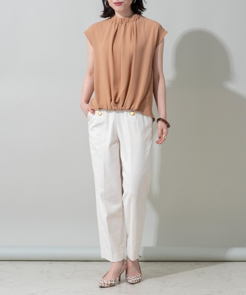 EUCLAID（エウクレイド）の「オックスストレッチマリンパンツ（その他パンツ・レディース・ネイビー/ブラウン/オフホワイト/ブルー・40/38/36）」の18枚目の写真