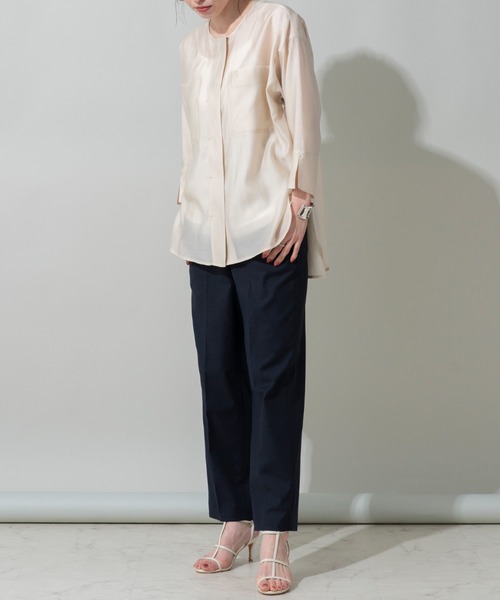 EUCLAID（エウクレイド）の「オックスストレッチマリンパンツ（その他パンツ・レディース・ネイビー/ブラウン/オフホワイト/ブルー・40/38/36）」の17枚目の写真