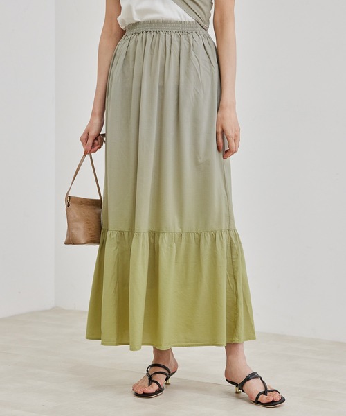 ROPE' PICNIC（ロペピクニック）の「【マルチWAY】【リンクコーデ】グラデーションスカート（スカート・レディース・ライトグレー/パープル系その他・38）」の15枚目の写真