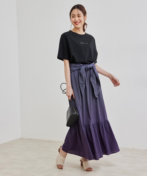 ROPE' PICNIC（ロペピクニック）の「【マルチWAY】【リンクコーデ】グラデーションスカート（スカート・レディース・ライトグレー/パープル系その他・38）」の7枚目の写真