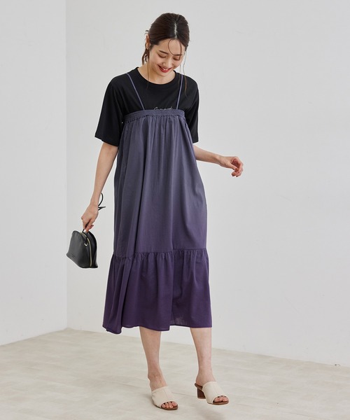 ROPE' PICNIC（ロペピクニック）の「【マルチWAY】【リンクコーデ】グラデーションスカート（スカート・レディース・ライトグレー/パープル系その他・38）」の6枚目の写真