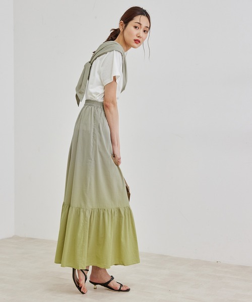 ROPE' PICNIC（ロペピクニック）の「【マルチWAY】【リンクコーデ】グラデーションスカート（スカート・レディース・ライトグレー/パープル系その他・38）」の10枚目の写真