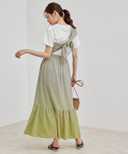 ROPE' PICNIC（ロペピクニック）の「【マルチWAY】【リンクコーデ】グラデーションスカート（スカート・レディース・ライトグレー/パープル系その他・38）」の9枚目の写真