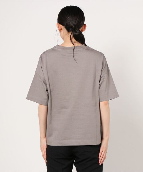 100% ORGANIC COTTON（100パーセントオーガニックコットン）の「ワイドポケット付きTシャツ（Tシャツ/カットソー・レディース・ブラック/ブラウン/ピンク/グリーン/ホワイト・フリー）」の7枚目の写真