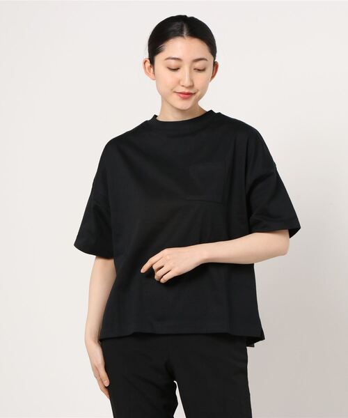 100% ORGANIC COTTON（100パーセントオーガニックコットン）の「ワイドポケット付きTシャツ（Tシャツ/カットソー・レディース・ブラック/ブラウン/ピンク/グリーン/ホワイト・フリー）」の20枚目の写真