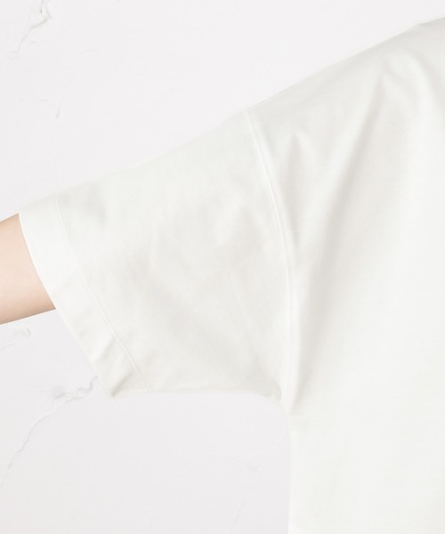 100% ORGANIC COTTON（100パーセントオーガニックコットン）の「ワイドポケット付きTシャツ（Tシャツ/カットソー・レディース・ブラック/ブラウン/ピンク/グリーン/ホワイト・フリー）」の14枚目の写真