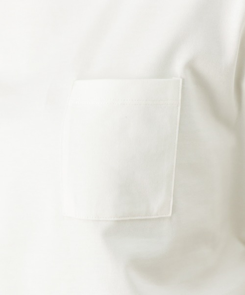100% ORGANIC COTTON（100パーセントオーガニックコットン）の「ワイドポケット付きTシャツ（Tシャツ/カットソー・レディース・ブラック/ブラウン/ピンク/グリーン/ホワイト・フリー）」の17枚目の写真