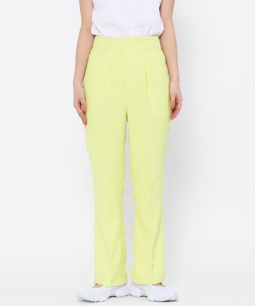 coen by SIZU（コーエンバイシズ）の「coen by SIZU カラーフレアパンツ（スラックス・レディース・ピンク/ベージュ/ライム・LARGE/MEDIUM/SMALL）」の19枚目の写真