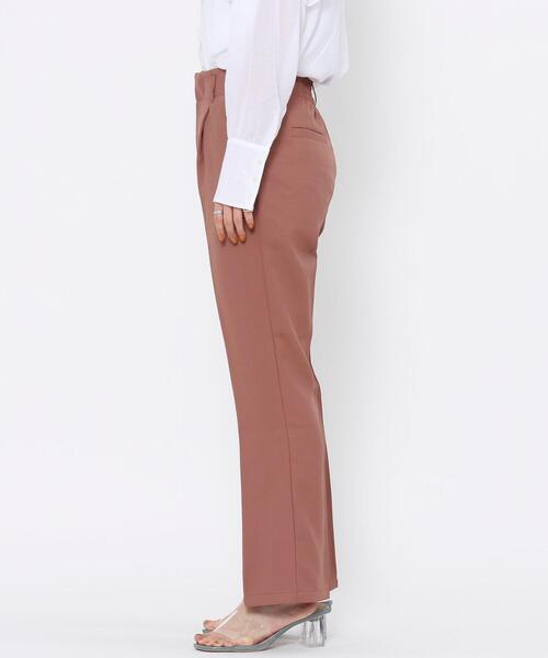 coen by SIZU（コーエンバイシズ）の「coen by SIZU カラーフレアパンツ（スラックス・レディース・ピンク/ベージュ/ライム・LARGE/MEDIUM/SMALL）」の20枚目の写真