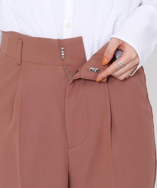 coen by SIZU（コーエンバイシズ）の「coen by SIZU カラーフレアパンツ（スラックス・レディース・ピンク/ベージュ/ライム・LARGE/MEDIUM/SMALL）」の12枚目の写真