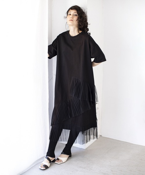 OSMOSIS（オズモーシス）の「変則リブニットレギンス（レギンス/スパッツ・レディース・ライトベージュ/グレイッシュベージュ/ブラウン/ブラック・ONE SIZE）」の5枚目の写真