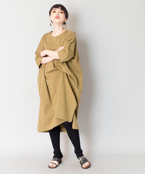 OSMOSIS（オズモーシス）の「変則リブニットレギンス（レギンス/スパッツ・レディース・ライトベージュ/グレイッシュベージュ/ブラウン/ブラック・ONE SIZE）」の20枚目の写真