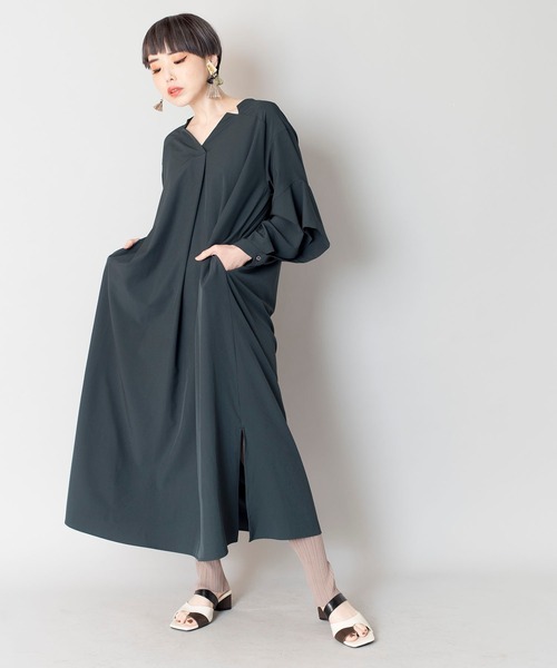 OSMOSIS（オズモーシス）の「変則リブニットレギンス（レギンス/スパッツ・レディース・ライトベージュ/グレイッシュベージュ/ブラウン/ブラック・ONE SIZE）」の17枚目の写真