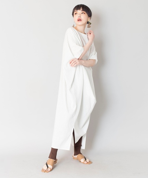 OSMOSIS（オズモーシス）の「変則リブニットレギンス（レギンス/スパッツ・レディース・ライトベージュ/グレイッシュベージュ/ブラウン/ブラック・ONE SIZE）」の6枚目の写真