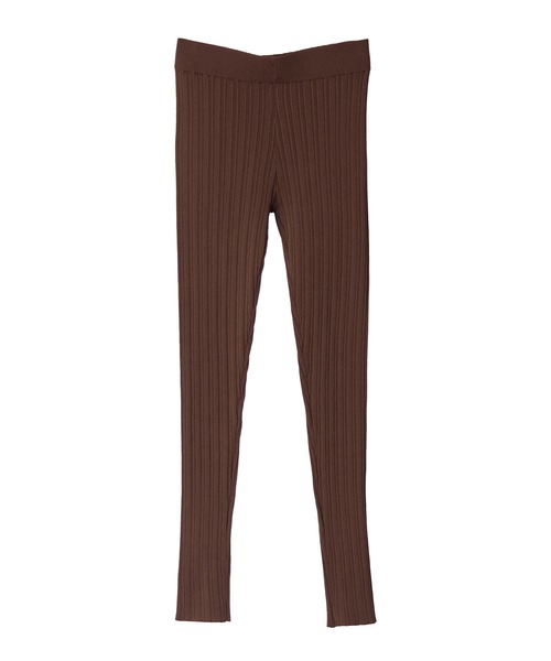 OSMOSIS（オズモーシス）の「変則リブニットレギンス（レギンス/スパッツ・レディース・ライトベージュ/グレイッシュベージュ/ブラウン/ブラック・ONE SIZE）」の22枚目の写真