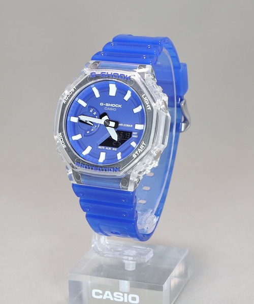 G-SHOCK（ジーショック）の「HIDDEN COAST / カーボンコアガード / GA-2100HC-2AJF（アナログ腕時計・メンズ・クリアブルー・FREE）」の13枚目の写真