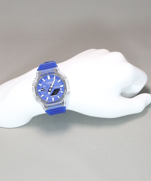 G-SHOCK（ジーショック）の「HIDDEN COAST / カーボンコアガード / GA-2100HC-2AJF（アナログ腕時計・メンズ・クリアブルー・FREE）」の7枚目の写真