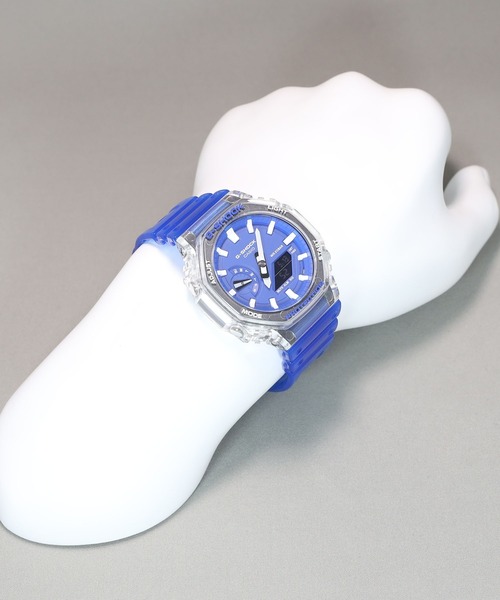 G-SHOCK（ジーショック）の「HIDDEN COAST / カーボンコアガード / GA-2100HC-2AJF（アナログ腕時計・メンズ・クリアブルー・FREE）」の6枚目の写真