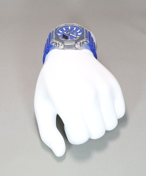 G-SHOCK（ジーショック）の「HIDDEN COAST / カーボンコアガード / GA-2100HC-2AJF（アナログ腕時計・メンズ・クリアブルー・FREE）」の4枚目の写真