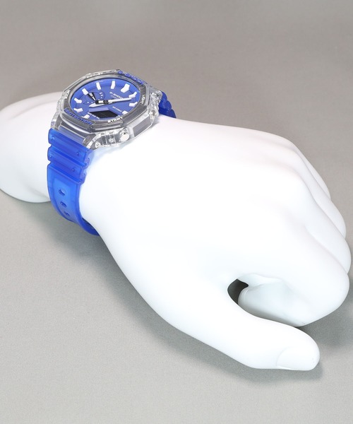 G-SHOCK（ジーショック）の「HIDDEN COAST / カーボンコアガード / GA-2100HC-2AJF（アナログ腕時計・メンズ・クリアブルー・FREE）」の3枚目の写真