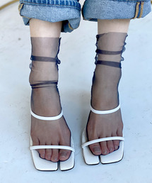 c.u.l | 【c.u.l】ミドル丈 シースルーチュールソックス cula197(ソックス/靴下)