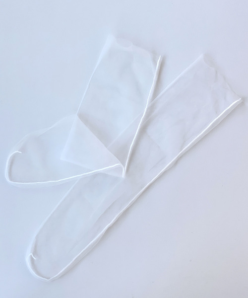 c.u.l（シーユーエル）の「【c.u.l】ミドル丈 シースルーチュールソックス cula197（ソックス/靴下・レディース・ネイビー/グレー/ライトブルー/ブラック/グリーン/パープル/ピンク/ホワイト/ライトベージュ・FREE）」の13枚目の写真