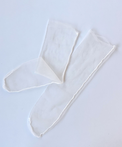 c.u.l（シーユーエル）の「【c.u.l】ミドル丈 シースルーチュールソックス cula197（ソックス/靴下・レディース・ネイビー/グレー/ライトブルー/ブラック/グリーン/パープル/ピンク/ホワイト/ライトベージュ・FREE）」の17枚目の写真