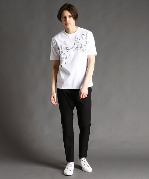 MONSIEUR NICOLE（ムッシュニコル）の「グラフィックプリントＴシャツ（Tシャツ/カットソー・メンズ・その他2/その他1/ブラック/ホワイト・LARGE/MEDIUM/X-LARGE）」の14枚目の写真